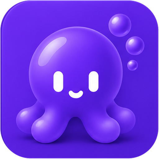 Adea app icon, violet colourway